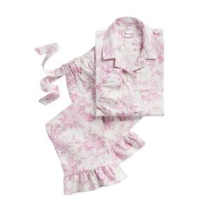 Pottery Barn Teen X LoveShackFancy Garden Damask Organic Flannel Pajama Set XL